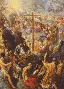 Adam Elsheimer The Exaltation of the Cross from the Frankfurt Tabernacle painting